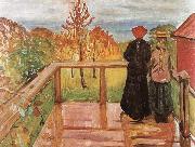 Edvard Munch Rain oil painting on canvas